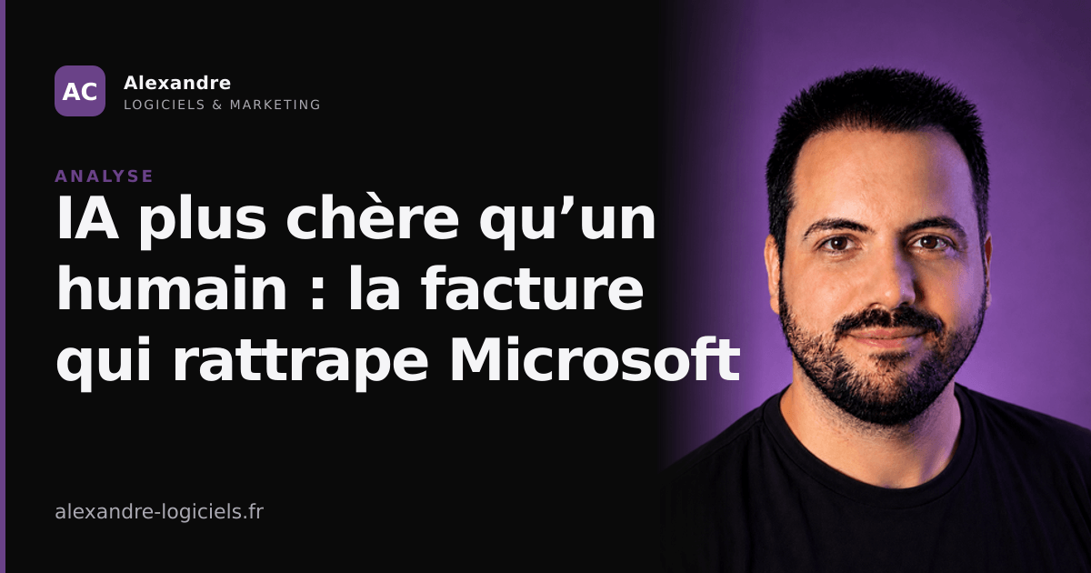 IA plus chère qu'un humain : la réalité financière qui rattrape Microsoft