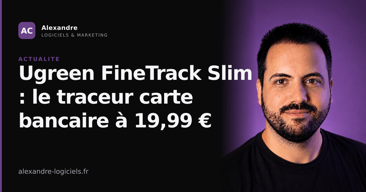 Ugreen FineTrack Slim : le traceur carte bancaire à 19,99 €
