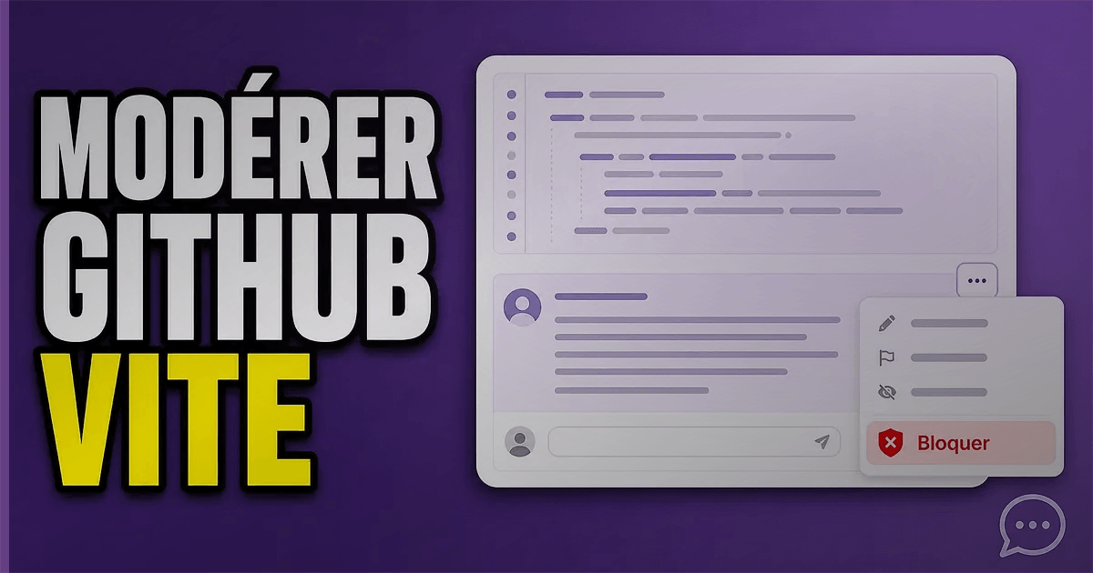 GitHub permet de bloquer un utilisateur depuis ses commentaires